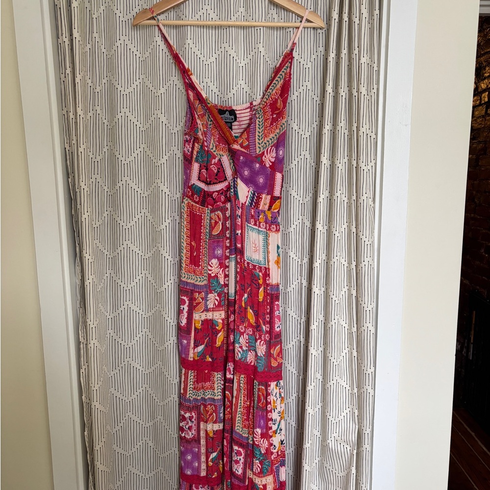 Angie Mixed Print Maxi Dress